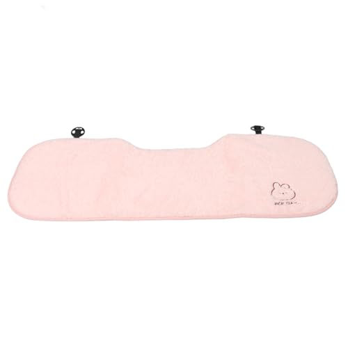 Coussin de siège auto en fourrure lapin antidérapant pour un confort hivernal