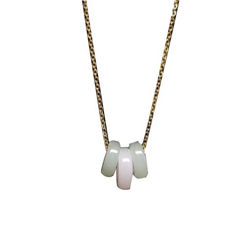 Pendentif en jade blanc cyan naturel et argent S925 pour femme yoga