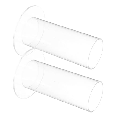 FOMIYES 2pcs Hair Tie Organizer Stand Clear Hair Accessory Storage Lightweight Hollow Tube Design for Home Salon and Shop Display