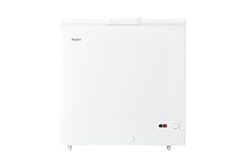 ハイアール(Haier) 冷凍庫 200L 幅82cm 上開き 直冷式 急冷凍 キャスター付き JF-HSC20A(W) ホワイト バスケット付き LED庫内灯 静音