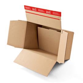 SCATOLE TRASLOCO 20 PZ CM. 40X30X H 30 CARTONE AVANA ONDA SINGOLA FONDO AUTOMONTANTE NON SERVE NASTRO ADESIVO PER CHIUDERE LA SCATOLA