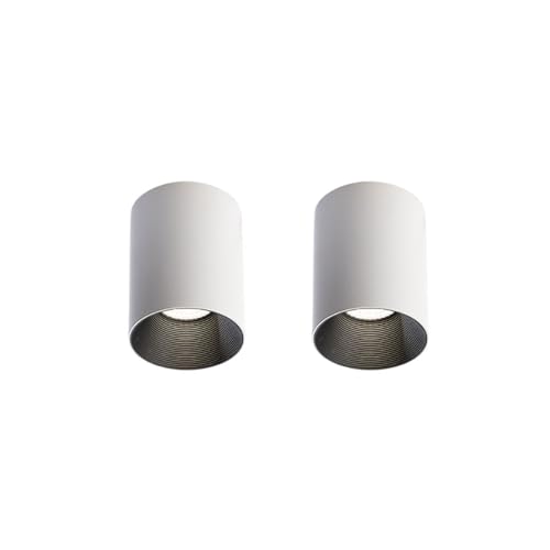 Luz de Entrada de Pared de Fondo Foco LED para Interiores Focos de Techo Ajustables 360° Iluminación para el hogar Lámparas de bajo Consumo Iluminación COB montada Sin estrobos Luz descendente de