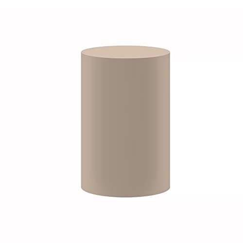 Cubiertas de pedestal de color marrón claro para niños, cumpleaños, fiesta, decoración de boda, bebé, bautismo, zócalo, cubierta de cilíndrica
