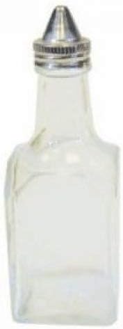 Oil / Vinegar Bottle Glass Cruet Stainless Steel Top