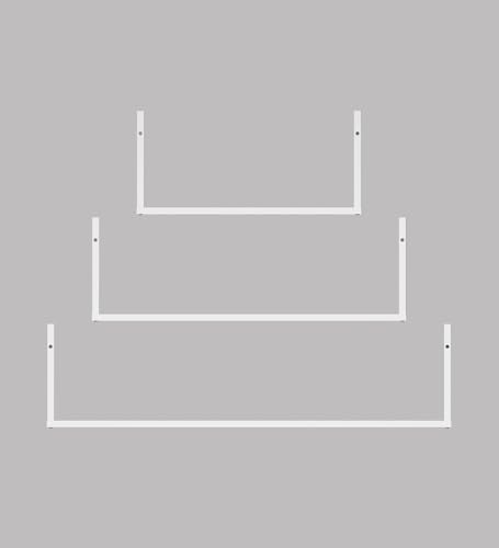 Image of Kite Multipurpose Modular Wall Racks /Shelves /Organiser /Decor Particle Board Wall Shelf (Number of Shelves - 3, White)