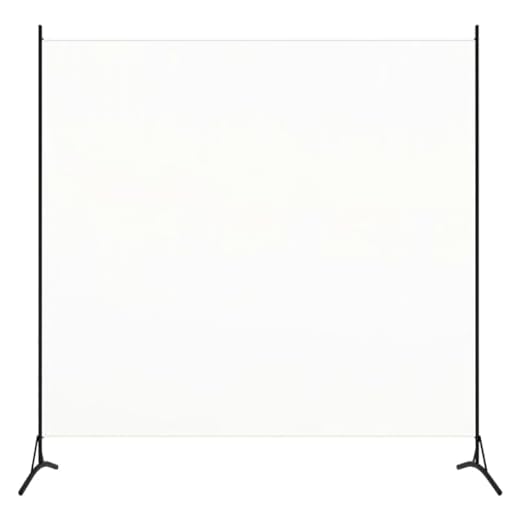vidaXL Cloison de Séparation 1 Panneau Séparateur de Pièce Diviseur Ecran d'Intimité Paravent Chambre à Coucher Maison Intérieur Blanc 175x180 cm