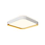 Plafon Toronto Quad 30cm 24w Branco/Dourado | LY-8821BS BC+DR