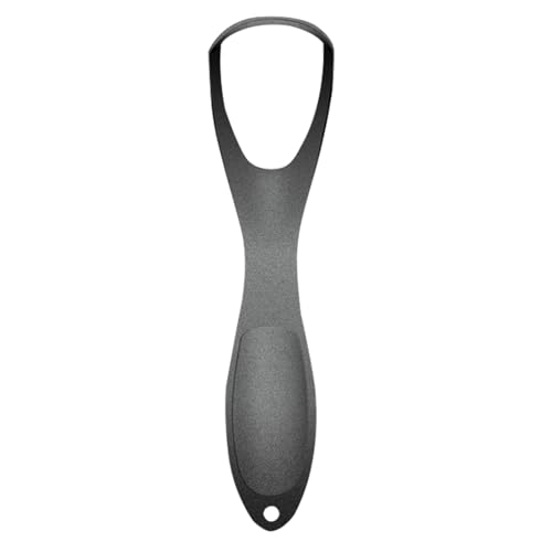 Limpiador lingual, herramienta de limpieza para aliento fresco, raspador de lengua en forma de abanico con mango ergonómico ancho para higiene bucal