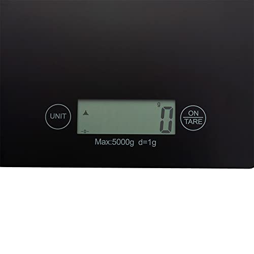 Balança Digital Vidro para Cozinha Mimo Style Preto