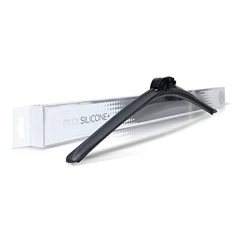 Clix Wipers - 28" Silicone Plus Embedded Rain Repellent Automotive Replacement Wiper Blade (Pack of 1) Premium Long Lasting Silicone Wiping Element, All Weather Flex Frame Beam Windshield Wiper Cover