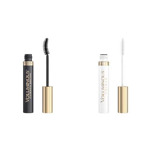 L'Oreal Voluminous Mascara & Primer Set - 0.28 Fl Oz Mascara Builds Lashes Up To 5X Volume & 0.24 fl Primer Boosts Every Lash Look