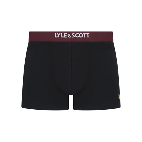 Calzoncillos de algodón elástico Lyle & Scott Devon pack de 3 bóxers cómodos 4