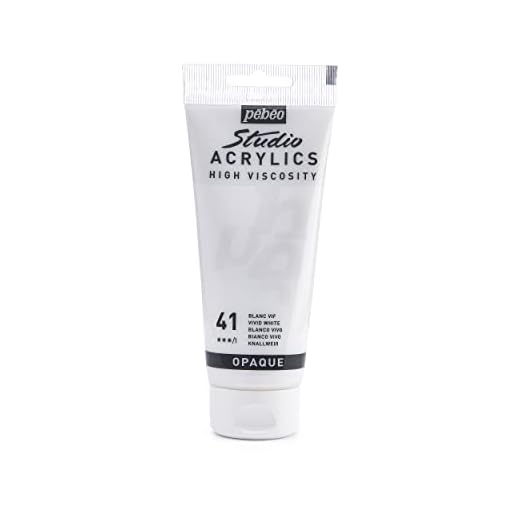 Pébéo - Acrílico Fine Studio - Pintura acrílica Blanco - Blanco Vivo - 100 ml