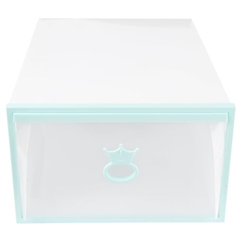 DECORNIJIA Caja de Almacenamiento para Zapatos de Plástico Grueso 33X23X14 CM Ventana Transparente y Diseño Apilable para Guardar en Armarios Unisex