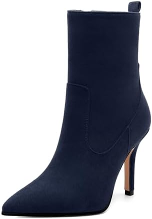 Womens Ankle Boots, Pointed Toe High Heel Ankle Booties for Women...
