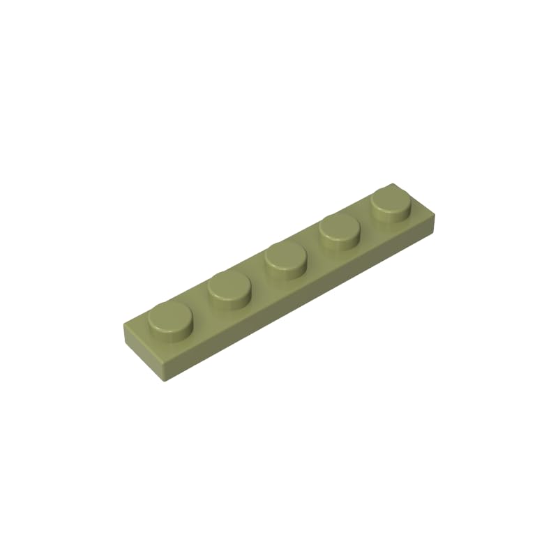 GDS-90026 78329 Foundation Plate 1x5 Base Plate, Olive Green, 50 PCS โ image 1