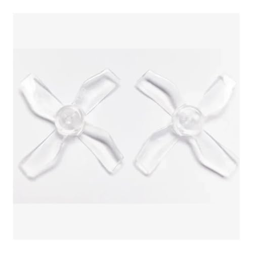Hélices 4 lames 31mm 1220 PC transparentes trou 1mm pour drone FPV