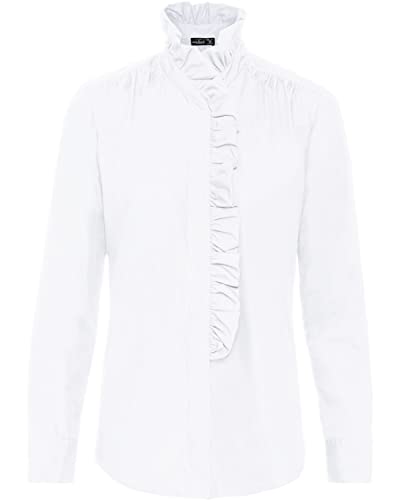 van Laack Bluse M-Enzian Weiß 44