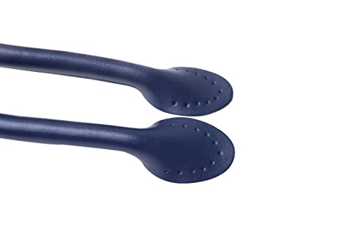 Wento Pair 24'' Genuine Leather Purses Straps With Ear Shape End,Punch Hole Ready,Real Leather Bag Handles,Replacement Purse Straps,Handbag Bag Wallet Straps Wt0003 (24'', Navy) #TOP1