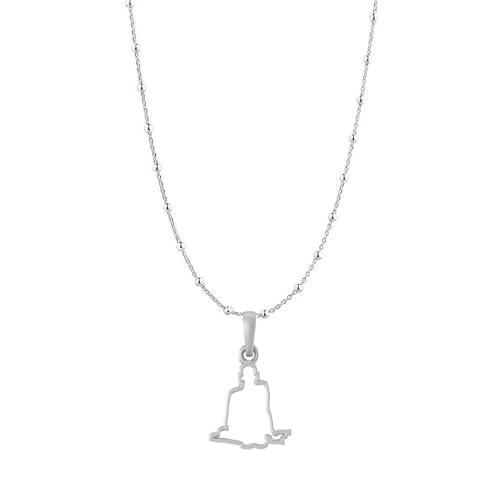 Pendentif Swami Samarth en argent pur contre le stress : bijou de sérénité 925