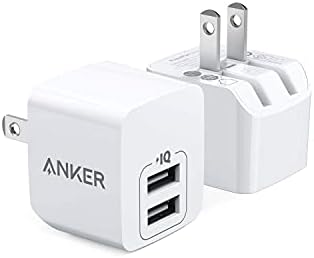 Anker 2-Pack USB Charger, Dual Port 12W Wall Charger with Foldable Plug, Compatible with iPhone XS/X/8/8 Plus/7/6S/6S Plus, iPad, Samsung Galaxy Note 5/Note 4, HTC, Moto, and More Devices