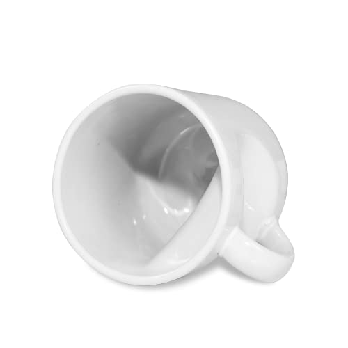 MR.R Set van 6 sublimatieblanks van kwaliteitsklasse A, vaatwasmachinebestendig, witte keramische koffiemokken, 375 ml, lege keramische drinkbeker met hartvormige greep voor melk, thee, cola, water - Image 3