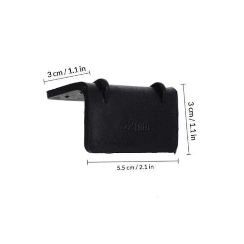 Image of 100 Pcs Black Plastic Corner Protectors for Safe Box Packaging - 2.16 inch X 1.18 inch X 1.18 inch Durable Guards for Shipping and Storage (Pack of 2)