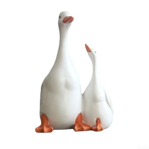 Sculpture canard résine résistante de qualité supérieure pour cour