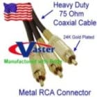 SuperEcable - 20598-25 Ft Die Casting 3 RCA Audio Cable