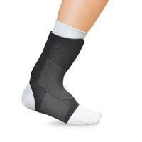Fla 40-550LGBLK Safe-T-Sport Ez-On Wrap-Around Ankle Support, Black, Large
