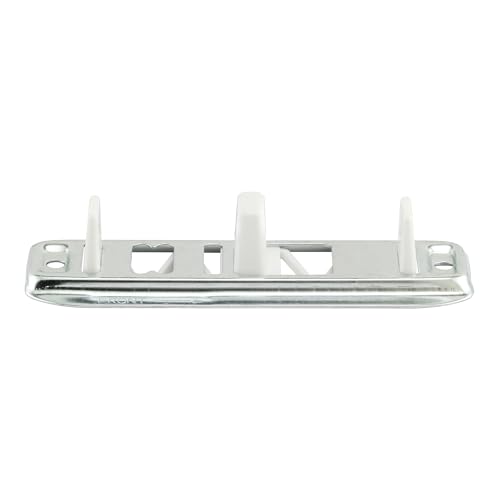 Image of Prime-Line N 6560 Stamped Steel, Adjustable, Closet Door, Floor Guide (2 Pack) | 2 Pack