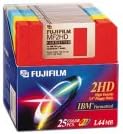 Fujifilm 3.5in. High Density Floppy Disk - IBM Formatted (25-Pack, Assorted Colors) (Discontinued by Manufacturer)