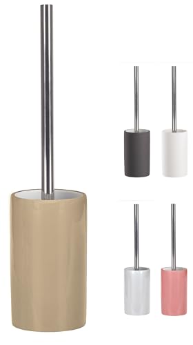 KW Pure Porcelain Toilet Brush and Holder (Latte Gloss)