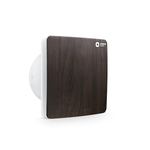 Image of Orient Ventro exhaust 150 mm | Walnut Wood | Glass and wall mountable | Elegant design with high performance | Noiseless Operation | 2 year warranty