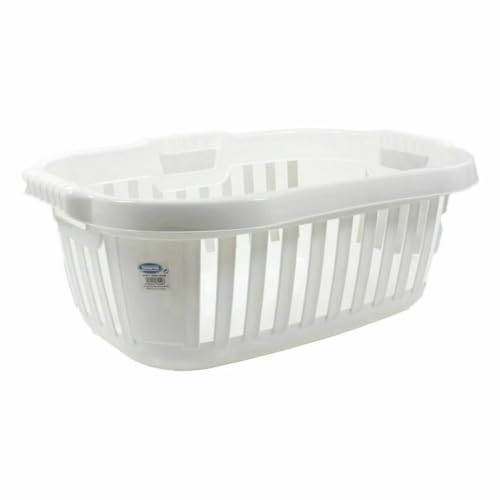 Cesto per la Biancheria Sporco Hipster 50 L 66 x 44 x 25 cm bianco
