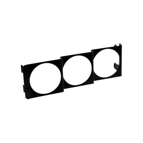Soporte de calibre triple DIN para ranura de radio de coche en panel negro
