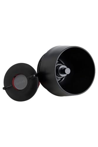 Tefal Travel Mug 0.36L, Black Silicone Sleeve, 100% Leak-Proof Thermal Mug, Double-Walled Vacuum Insulation, Hot & Cold Drinks, 360° Drinking, Easy to Open, Dishwasher-Safe, 5-Year Guarantee, K3081114