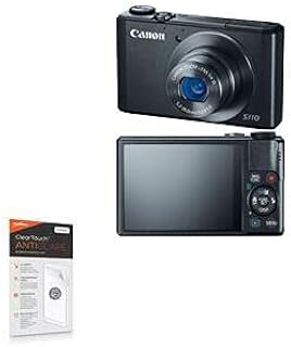 BoxWave Screen Protector Compatible with Canon Powershot S110 - ClearTouch Anti-Glare (2-Pack), Anti-Fingerprint Matte Film Skin for Canon Powershot S110