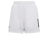 Adidas Boy's Boys Club Tennis 3-Stripes Shorts, White, 11-12 Years