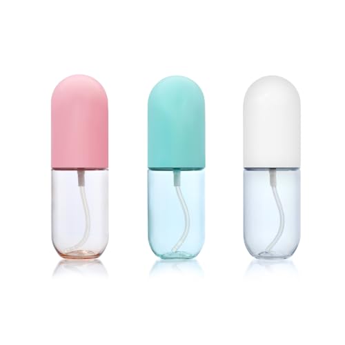 STSFI 3 PCS Fine Mist Spray Bottles, 1.35oz Travel Spray Bottles for Tsa Approved Carry-On, Tiny Spray Bottle Set with Leak Proof Fine Mist Design for Hair Care, Skincare, Cleaning