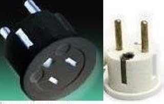 GERMAN SCHUKO OR EUROPEAN TYPE PLUG - SS409 changes GROUNDED USA type PLUG TO GERMAN TYPE