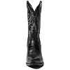 Dan Post Mens Milwaukee Embroidered Pull On Snip Toe Casual Boots Mid Calf - Black