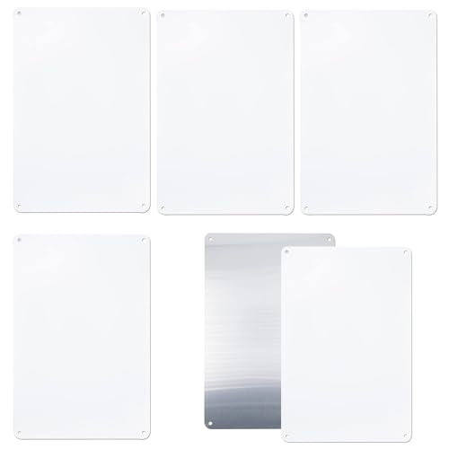 XiyaxiVici 5 Stück Sublimation Metall Blanko Aluminium mit 4 Löchern 300x200x0,65 mm Sublimation Transfer Wand Poster für Werbeschild DIY Wanddekoration