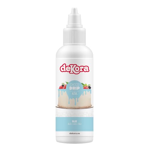 dekora, Choco Drip cor azul, decoração efeito gota para bolos Drip Cake, 180 g