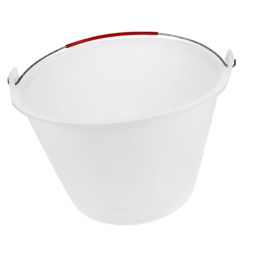 DIYEAH Seau à Béton Vide Plastique Seau à Ciment Portable avec Poignée pour Chantier De Construction