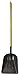 Nupla WS10L-E #10 Ergo Power Steel Western Scoop, Hollow Back Blade, Ergo Grip, 16 Gauge, 48" Long Handle
