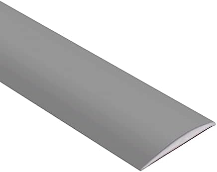 Floor Transition Strip Self Adhesive, Floor Cover Strips 2" Wide, Vinyl Floor Flat Divider Strip (6.56FT, Gray)