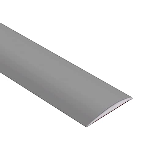 Floor Transition Strip Self Adhesive, Floor Cover Strips 2" Wide, Vinyl Floor Flat Divider Strip (6.56Ft, Gray) #TOP15