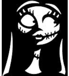 Nightmare Before Christmas Inspired Bride Corpse Sally Vinyl Decal Sticker|WHITE|Cars Trucks Vans SUV Laptops Wall Art|5.25" X 4.5"|CGS683