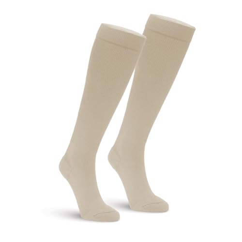 Image of Garment Liner, Unisex, Light Foot-to-Ankle Compression, Tan & Grey, Small - XXLarge, 1 2 4 Undersocks /Pack